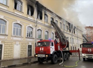 В Туле загорелся военный госпиталь 