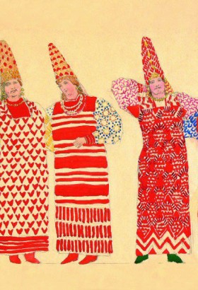 «Народный костюм на театральной сцене» из коллекции Бахрушинского театрального музея